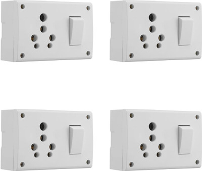 JELECTRICALS COMBINED HEAVY DUTY POWER BOX WITH SWITCH SOCKET 16 A Five Pin Socket