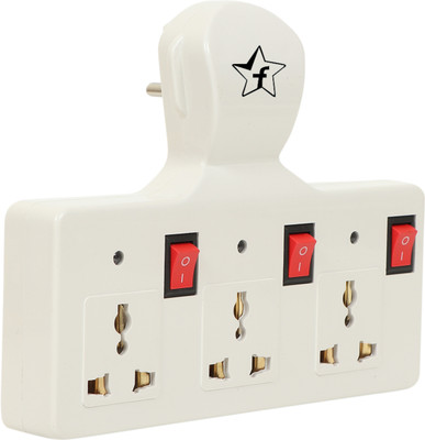 Flipkart SmartBuy Multi Socket Extension Board 3 Sockets 3 Switches 3 Led Indicators 6 A Three Pin Socket