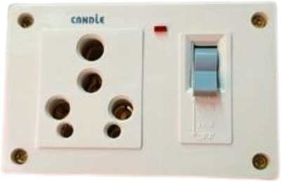 CANDLE 32amp. MCB + Socket + Indicator Combined With Box(Short Circuit Breaker) 32 A One Way Electrical Switch(Pack of 1 Number of Switches - 1) CANDLE 32amp. MCB + Socket + Indicator Combined With Box(Short Circuit Breaker) 32 A One Way Electrical Switch(Pack of 1 Number of Switches - 1)