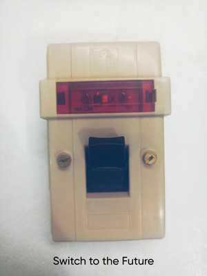 ANCHOR (5037) Penta 32A, Surface DP Switch With Neon - Ivory (Pack of 2) 32 A One Way Electrical Switch(Pack of 2 Number of Switches - 2)