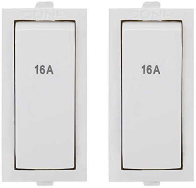 PM Cona STATUS (9386) 16 A One Way Electrical Switch(Pack of 2 Number of Switches - 2)
