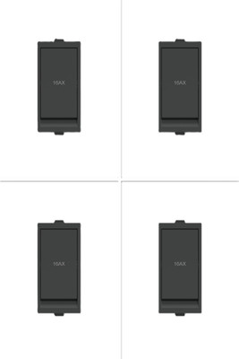 PM Cona 16 A One Way Electrical Switch(Pack of 4 Number of Switches - 4)