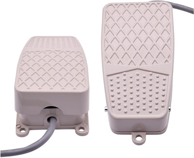 DECENT AIR SYSTEM Electric Power Foot Pedal Switch 220V 10A SPDT 1NO 1NC Metal Foot Switch 10 A One Way Electrical Switch(Pack of 2 Number of Switches - 2)