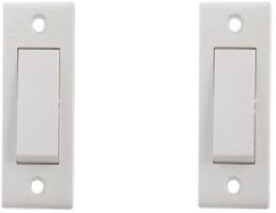 Sauran Pack of 2 Premium Quality 6amp Normal Switch (PRE20.1) 6 A One Way Electrical Switch(Pack of 2 Number of Switches - 2)