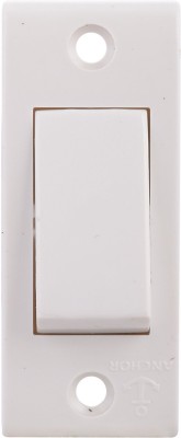 ANCHOR Penta Deluxe (38058) WHITE 6 A One Way Electrical Switch(Pack of 20 Number of Switches - 20)