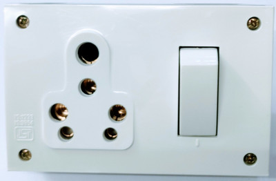 CANDLE Unbreakable 15amp. Switch+Socket+Indicator Combined Board With Box 15 A One Way Electrical Switch(Pack of 1 Number of Switches - 1) CANDLE Unbreakable 15amp. Switch+Socket+Indicator Combined Board With Box 15 A One Way Electrical Switch(Pack of 1 Number of Switches - 1)