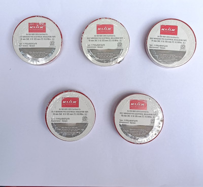 klick PVC Tape /Self Adhesive Electrical Insulation Tape With Shock Proof & Fire Retardant(Multicolor)