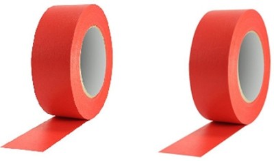 Gear Up PVC Tape Insulation Electrical Tapes - 17mm Width. X 6 Meters Length ( Pack Of 2 )(Red)