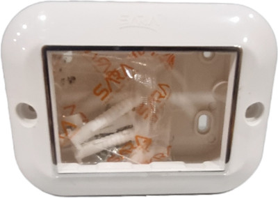 Amp exchange 3m silver line modular box/4*3 open pvc box(5pic)pack Wall Plate(White)