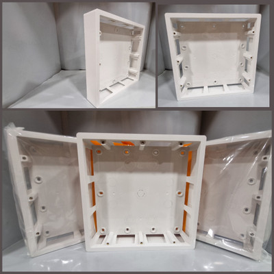 Amp exchange 18m serface modular box/ open pvc box(5pic)pack Wall Plate(White)