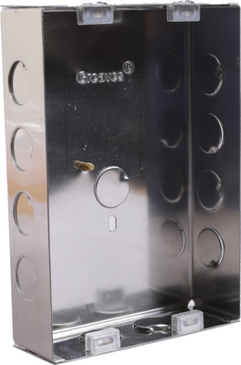 greaves Modular Flush Box 12M Wall Plate(Steel)