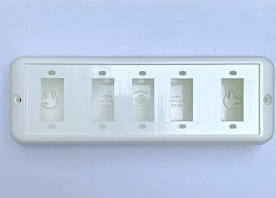 TOPSON Plast Non Modular Surface Gang Box Size-5M For Wall Modunted, ISI Marked, Wall Plate(White)