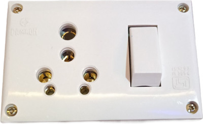 SS TRADER SS TRADER Switch Socket Combined Extension Box for Cooler Wall Plate(White)