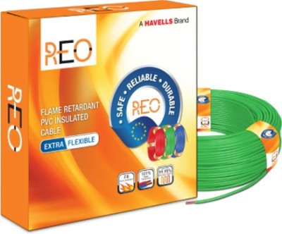 HAVELLS Reo PVC 1 sq/mm Green 90 m Wire(Green)