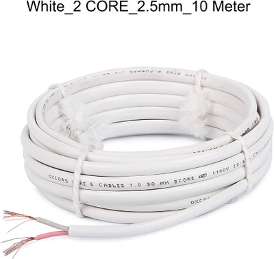 JELECTRICALS PVC 2.5 sq/mm White 10 m Wire(White)
