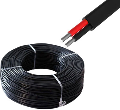 TechKing 10MM 2Core 1 sq/mm Black 90 m Wire(Black)