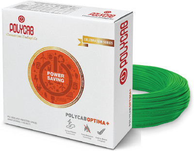 Polycab PVC 6 sq/mm Green 90 m Wire(Green)