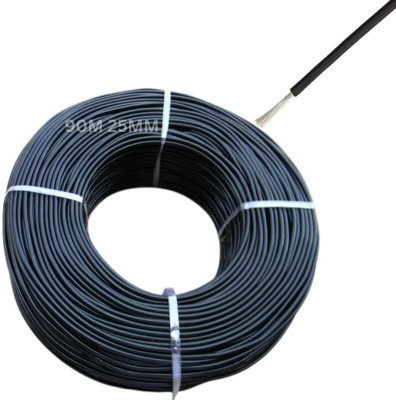 Rhobos PVC 25 sq/mm Black 90 m Wire(Black)