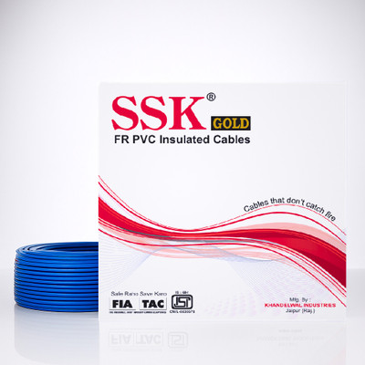 SSK FR PVC 1 sq/mm Blue 90 m Wire(Blue)