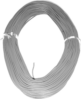 Wizzo PVC WIRE 0.4 sq/mm Grey 76 m Wire(GREY)