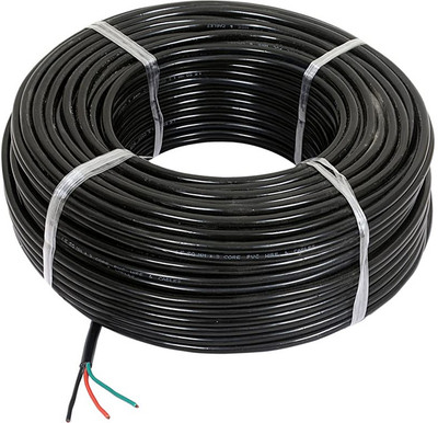 Elevea PVC 1 sq/mm Black 90 m Wire(Black)