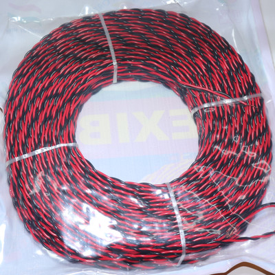 SUPER GEC 23-76 First PVC Flexible Twisted Copper wire 0 sq/mm Red, Black 90 m Wire(Red & Black)