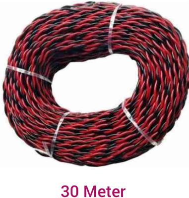 AALOCC 23/76 PVC 1 sq/mm Multicolor 30 m Wire(Red, Black)