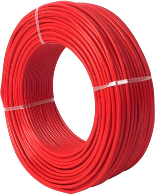 FINENLY Fire Proof PVC Insulation CCA Copper heavy electrical wire 1.5mm 1.5 sq/mm Red 90 m Wire(Red)
