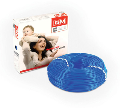 GM FR PVC 2.5 sq/mm Blue 45 m Wire(Blue)