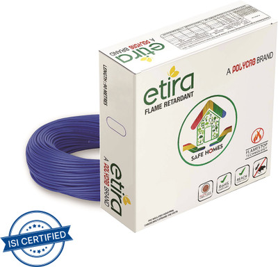 Polycab Etira 0.75 sq/mm Blue 90 m Wire(Blue)