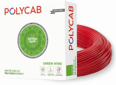 Polycab Maxima+ 4 sq/mm Red 90 m Wire(Red)