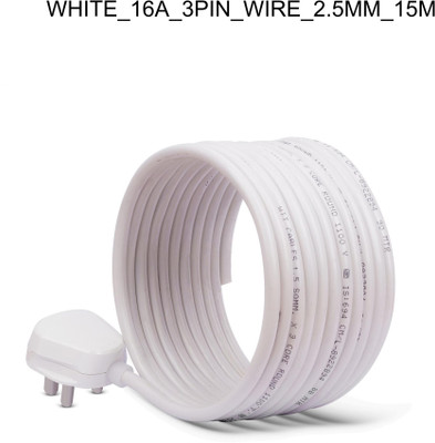 JELECTRICALS PVC 2.5 sq/mm White 15 m Wire(White)