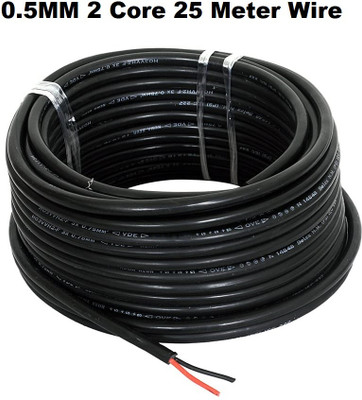 Electro Factory PVC 0.5 sq/mm Black 25 m Wire(Black)