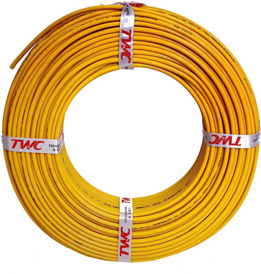 TWC Active FR PVC 6 sq/mm Yellow 45 m Wire(Yellow)