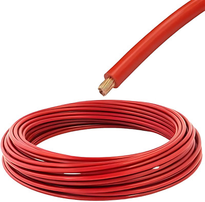 DRUMSTONE PVC 10 sq/mm Red 50 m Wire(Red)