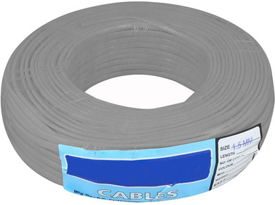 Smuf Advanced PVC 2 Core Flat 1 sq/mm White 270 ft. Wire(White)