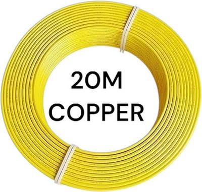 SJ plus 1mm copper 1 sq/mm Yellow 20 m Wire(Yellow)