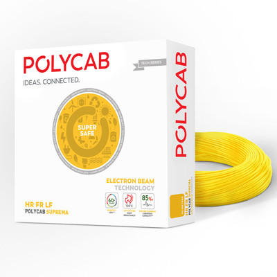 Polycab Suprema 1.5 mm Yellow 90 m Wire(Yellow)