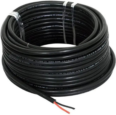 Elevea PVC 1 sq/mm Black 90 m Wire(Black)