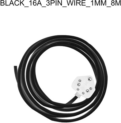 Electro Factory PVC 1 sq/mm Black 8 m Wire(Black)