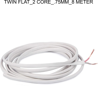 Electro Factory PVC 0.75 sq/mm White 8 m Wire(White)
