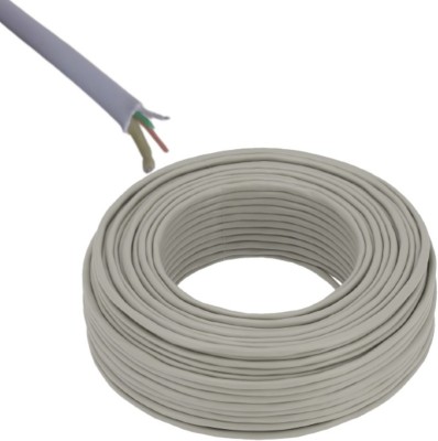 Elevea Copper 1 sq/mm White 50 m Wire(White)