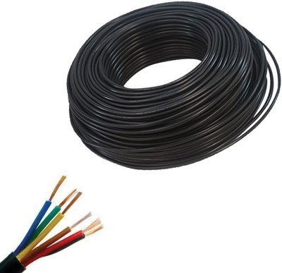 Elevea 0.5MM(16/20) 6CORE 0.5 sq/mm Black 90 m Wire(Black)