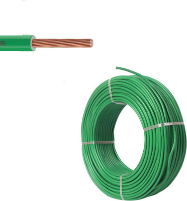Elevea PVC 0.75 sq/mm Green 75 m Wire(Green)