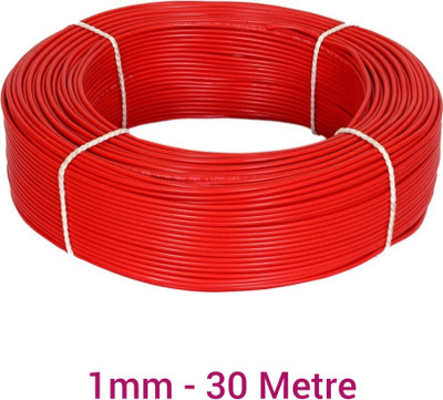 AALOCC FR PVC 1 sq/mm Red 30 m Wire(Red)