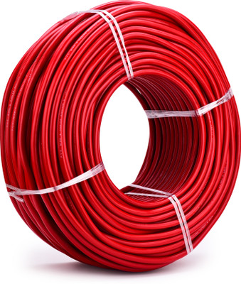 ELSON 2.5 Sqmm Single Core Aluminium Wire Agriculture Electric Cable Heavy Load 2.5 sq/mm Red 91 m Wire(Red)