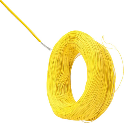 Rhobos PVC 4 sq/mm Yellow 4 m Wire(MULTICOLOR)
