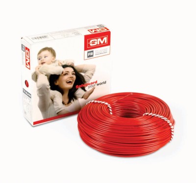 GM FR PVC 6 sq/mm Red 90 m Wire(Red)