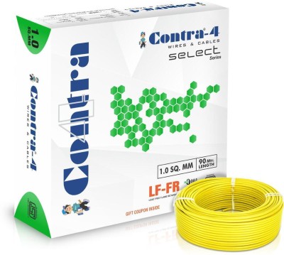 contra-4 SELECT SERIES LF-FR PVC 1 sq/mm Yellow 90 m Wire(Yellow)