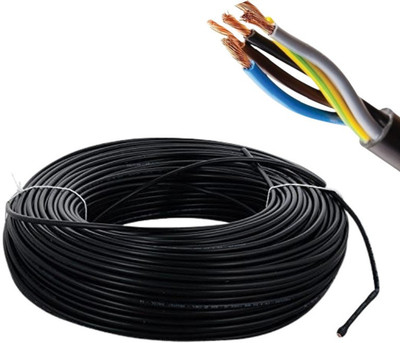 TechKing 0.50MM Glass Wire 0.5 sq/mm Black 100 m Wire(Black)